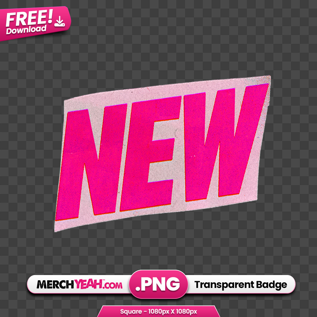 80s Style New Badge