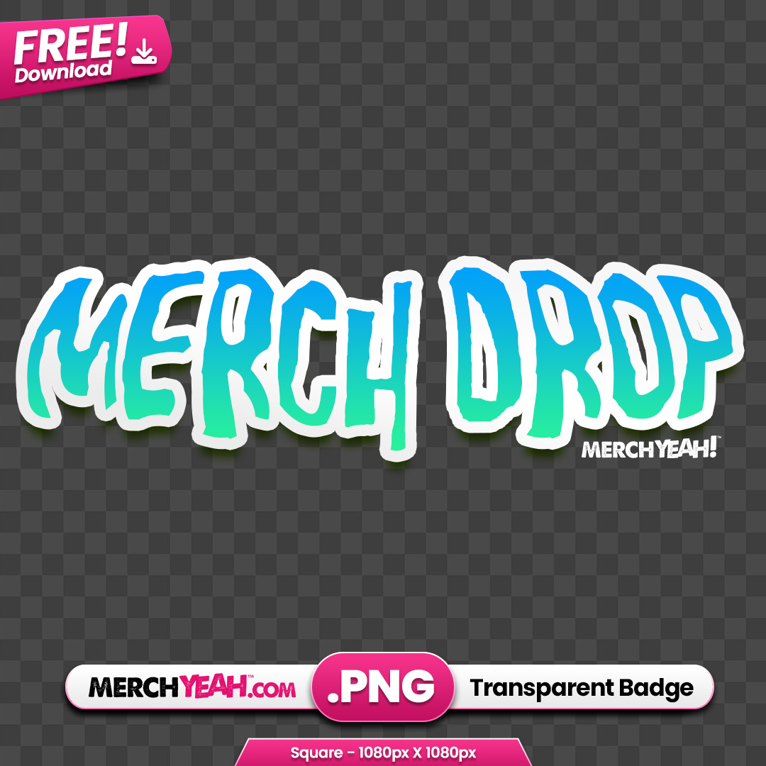 MerchYeah Branded Merch Drop Sticker