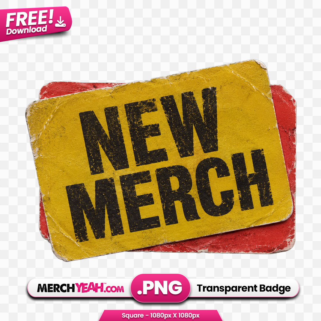 New Merch Old Sticker Stack Yellow/Pink