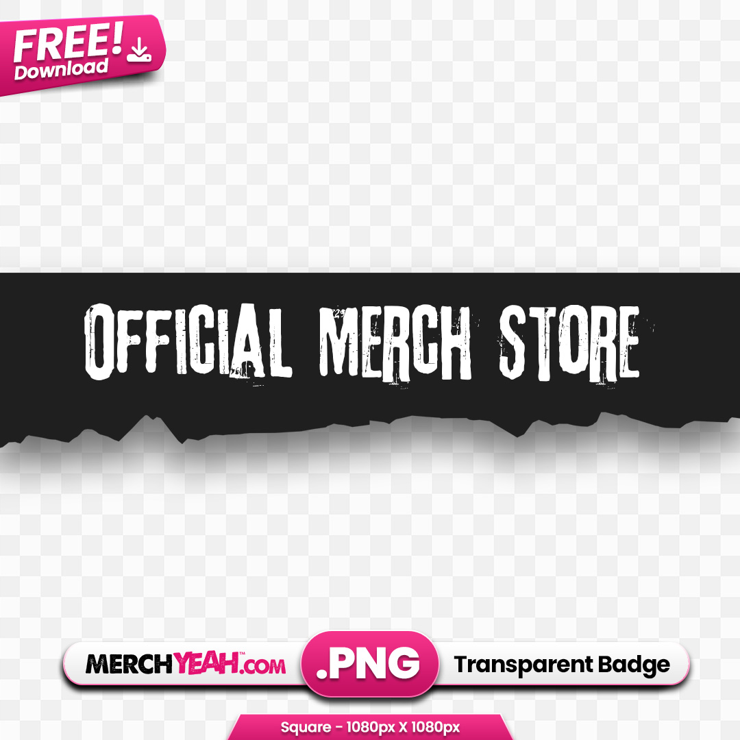 Official Merch Store Torn Paper Black