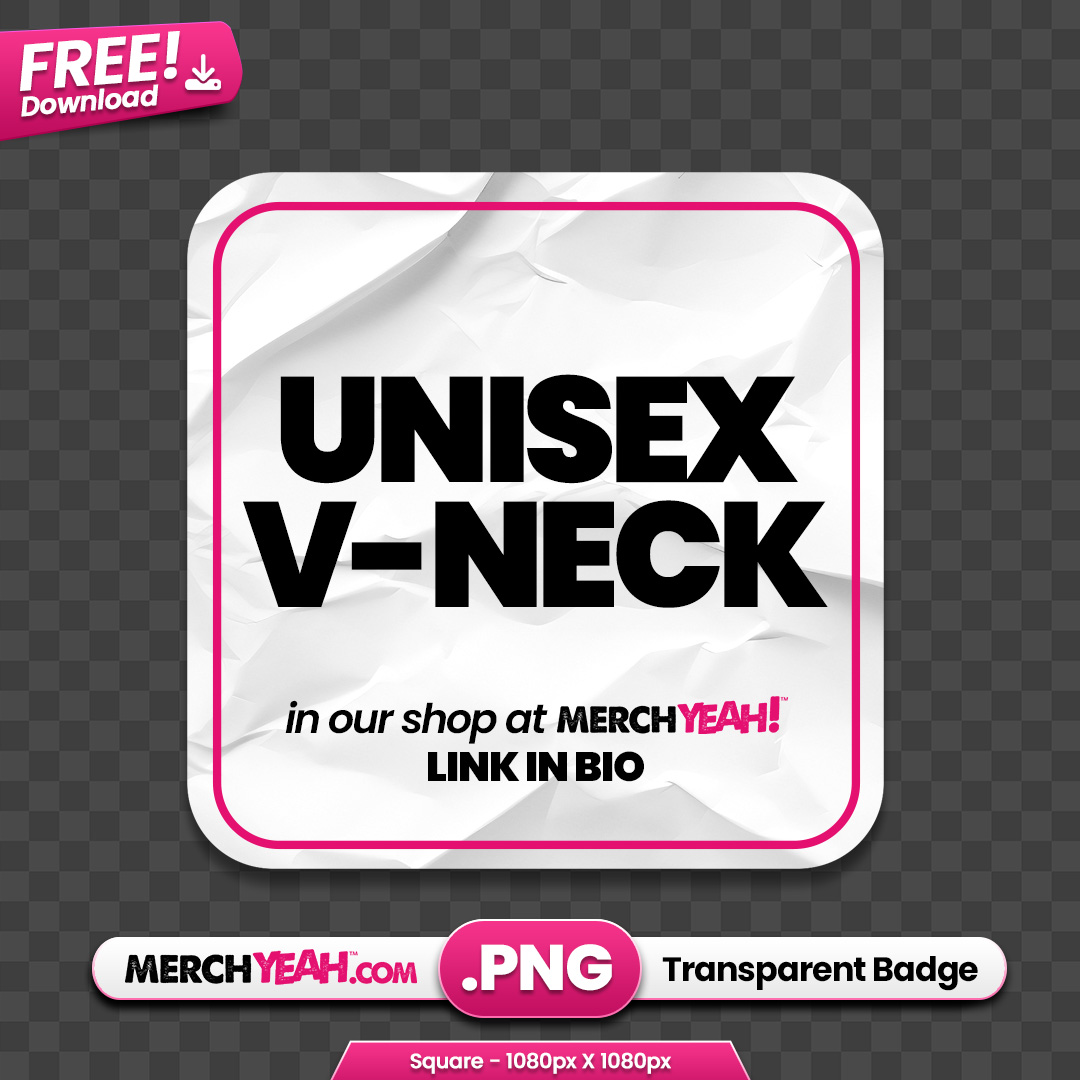 Unisex V-Neck Paper Tag 