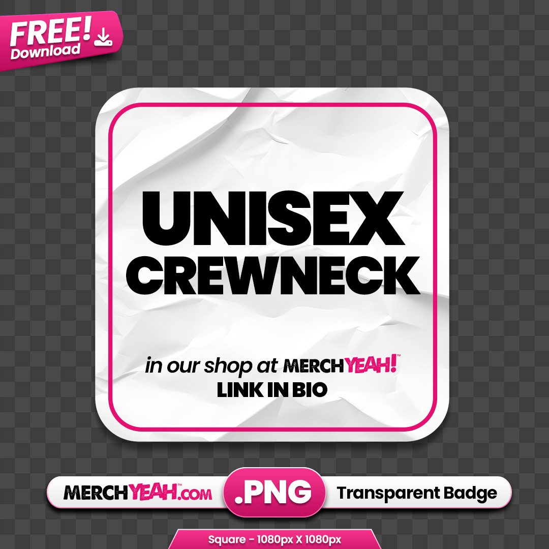 Unisex Crewneck Sweatshirt Paper Tag 