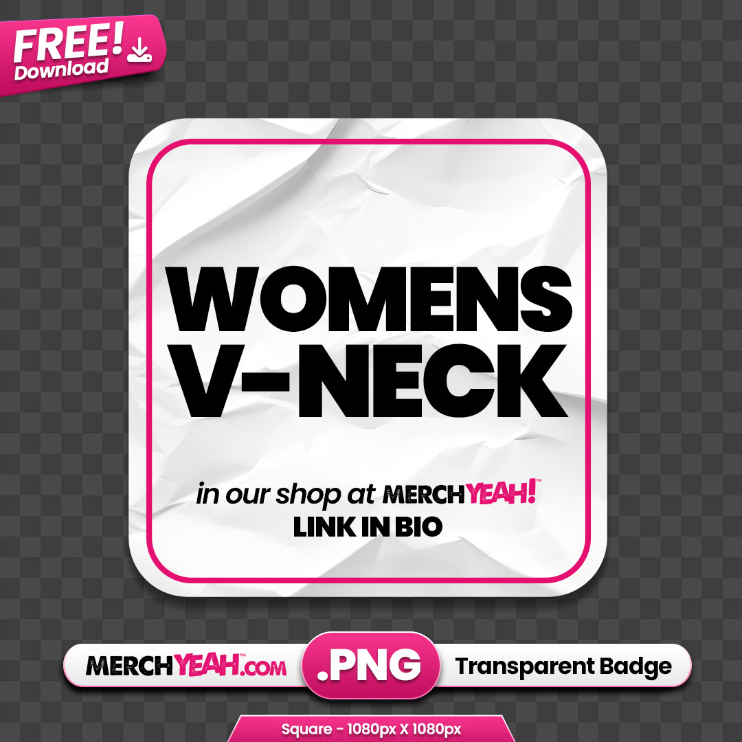 Women's V-Neck Paper Tag 