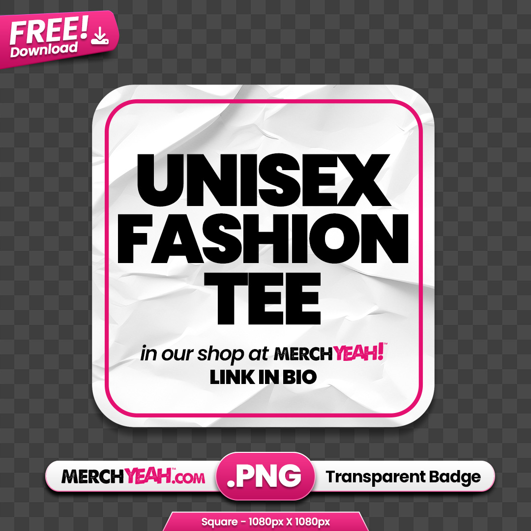 Unisex Fashion Tee Paper Tag 
