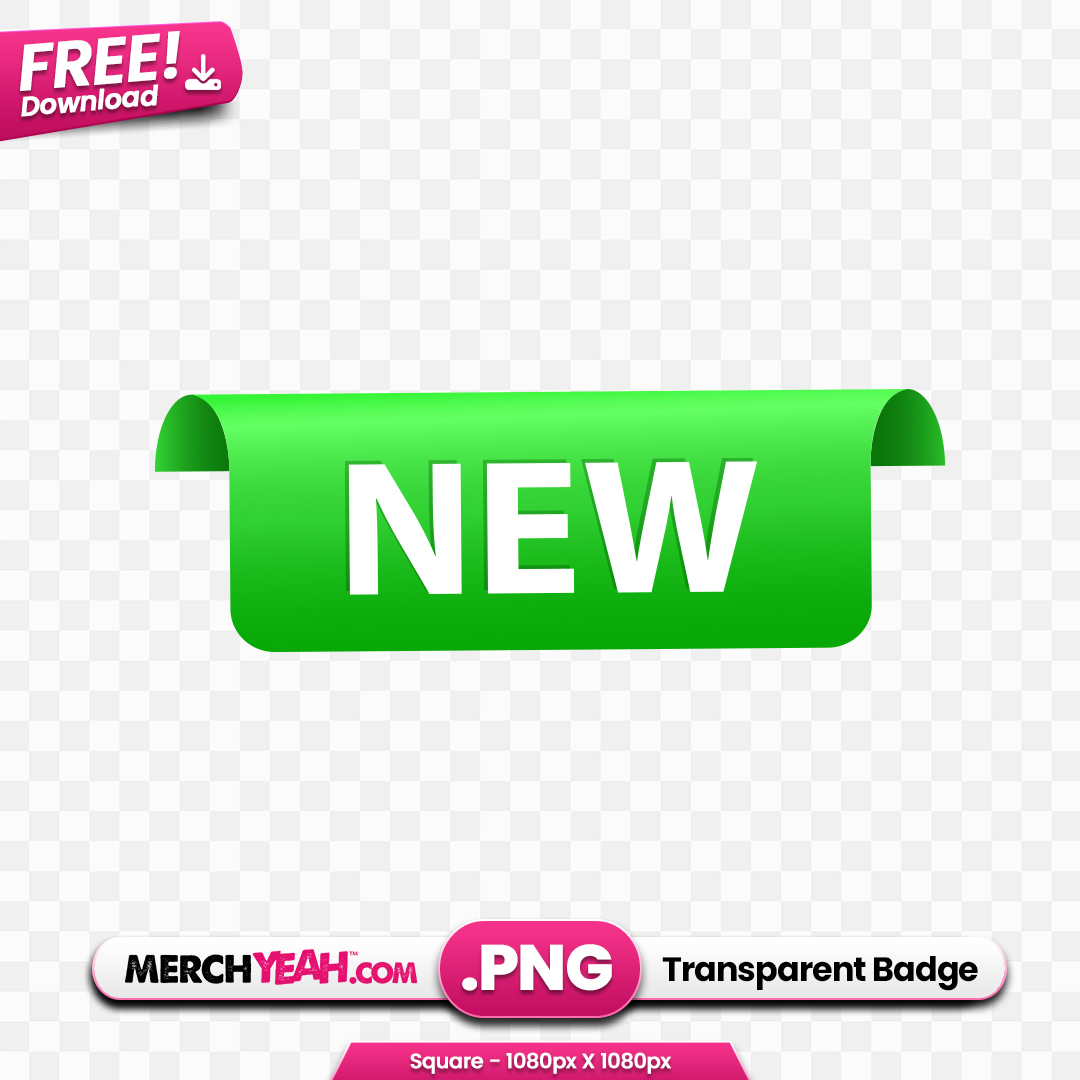 New Bright Green Folded Tab Sticker