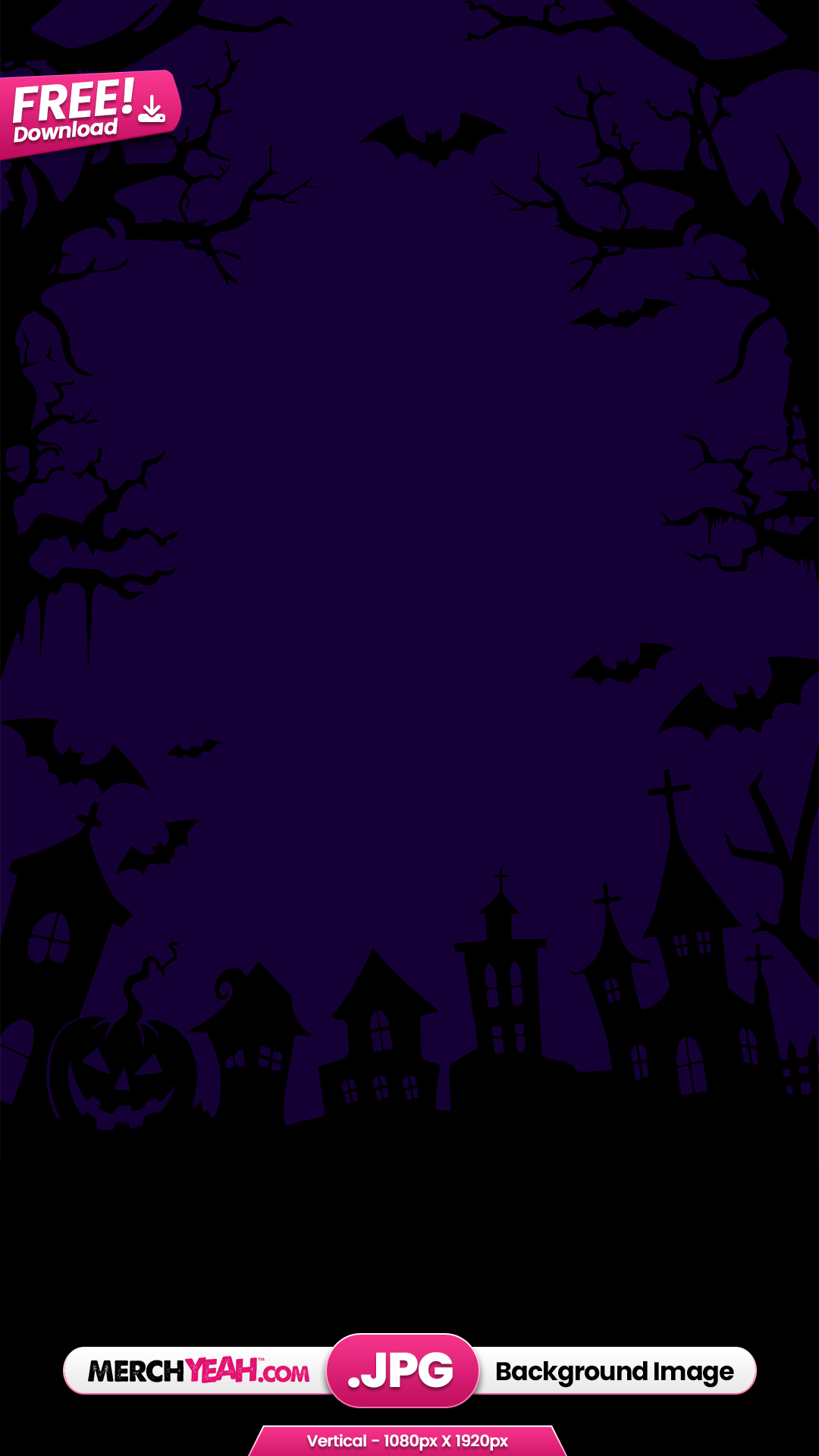 Purple Halloween Bats