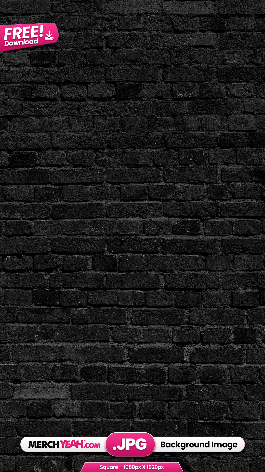 Black Brick Wall Background