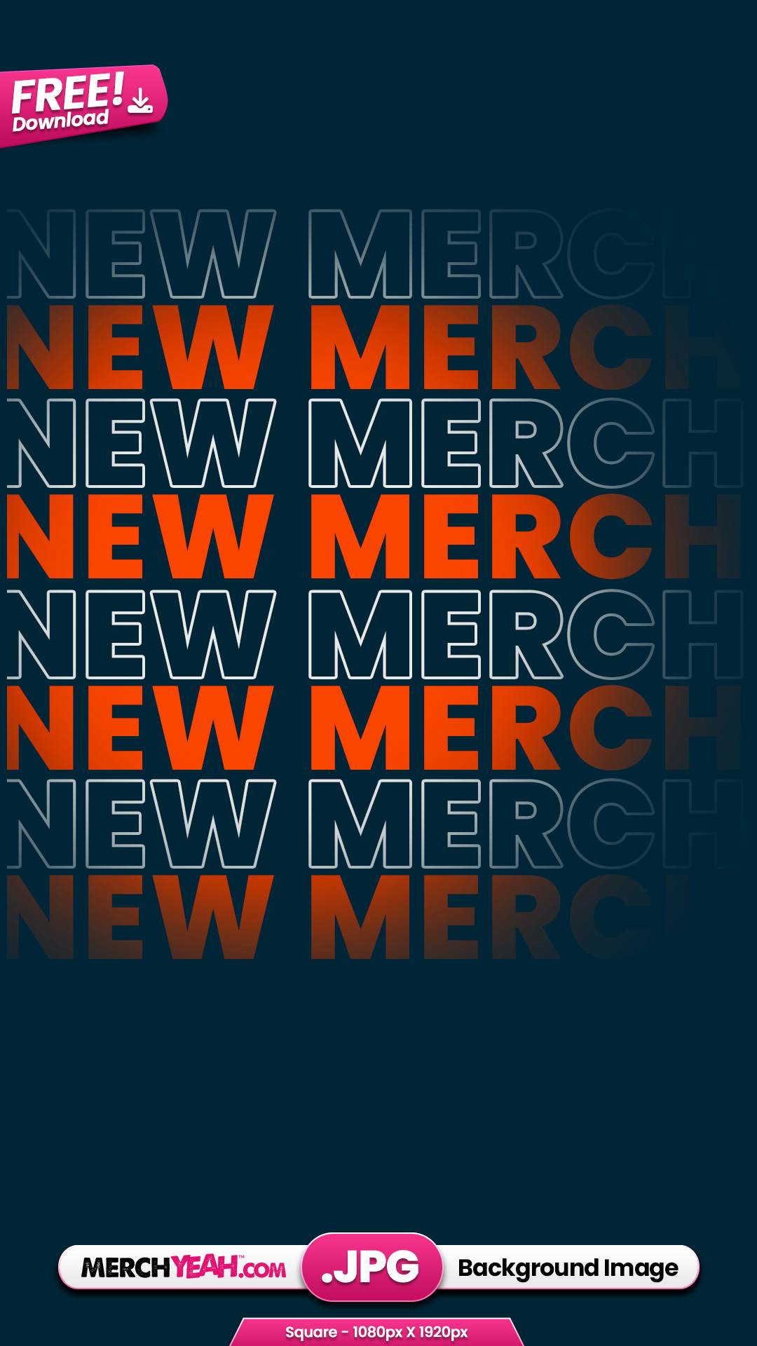 Orange and Navy New Merch Background