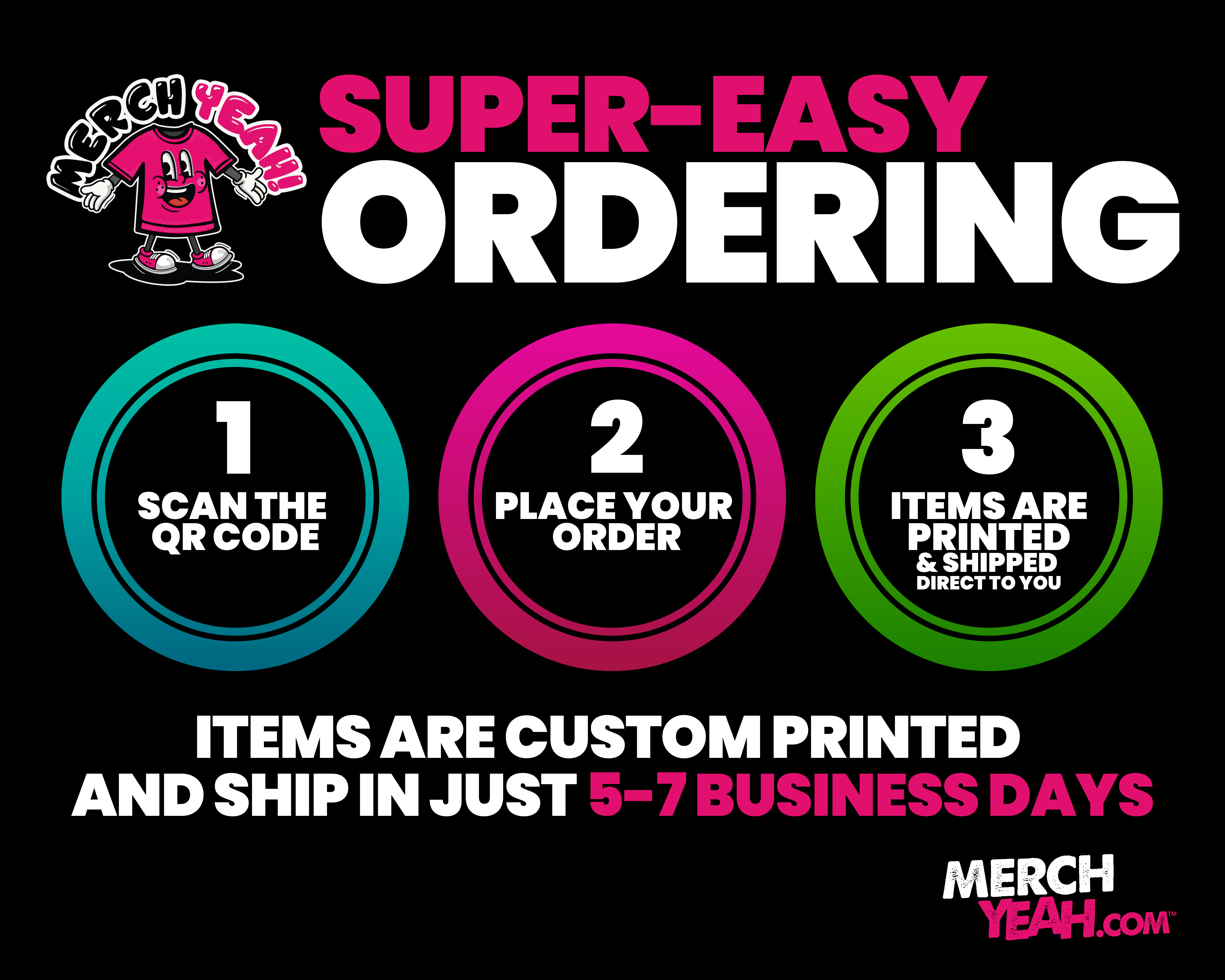 Merch Table (Super-Easy Ordering) Poster