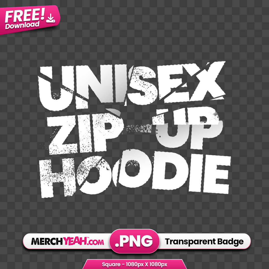 Grunge Unisex Zip-Up Hoodie