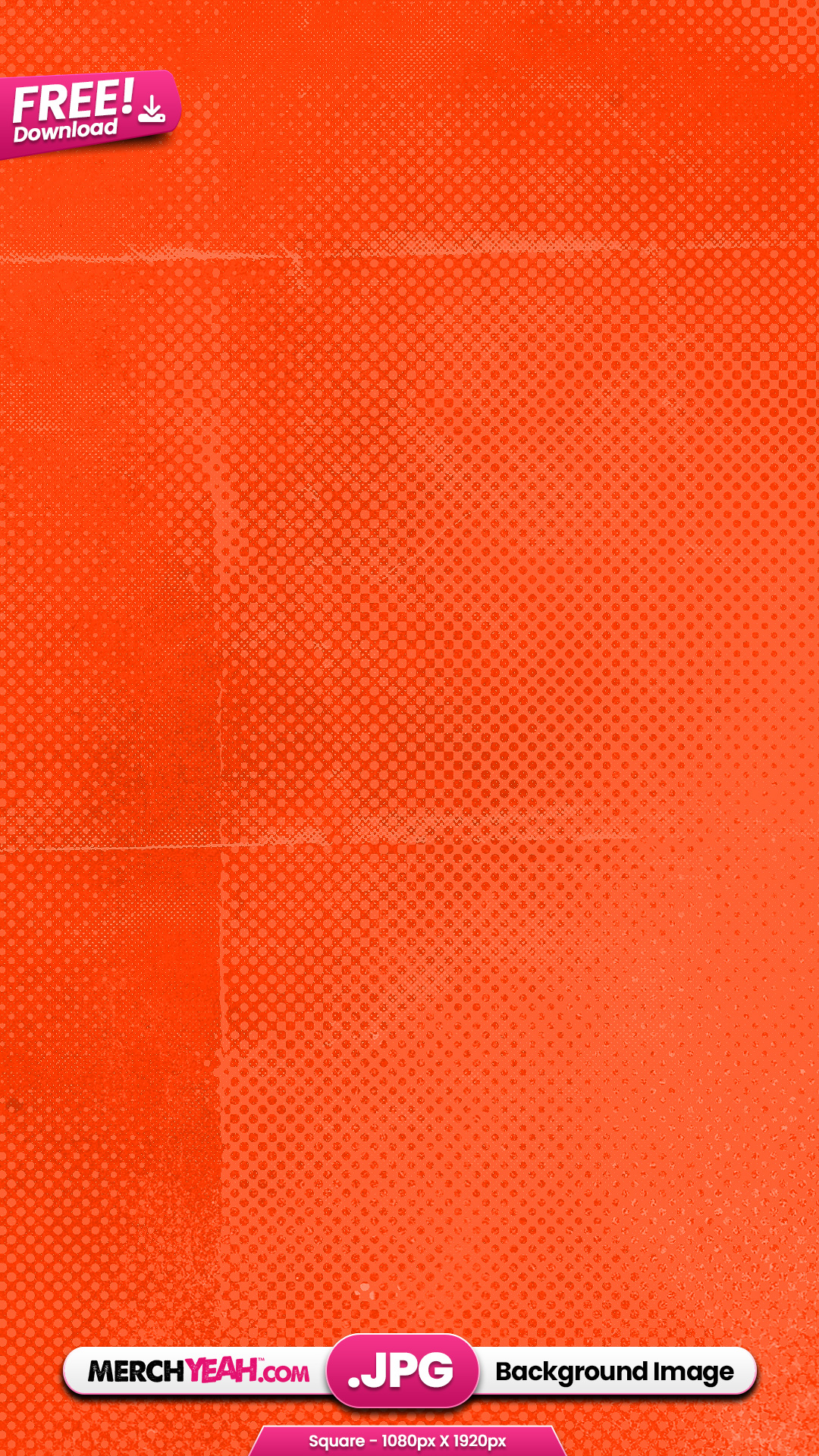 Orange Halftone Grunge Background
